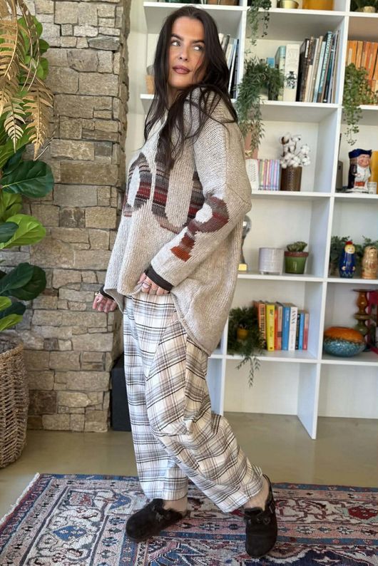 Big Softie Amour Slouch Knit Jumper Mocha Marl /12=